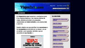 What Viajes2x1a.com website looked like in 2020 (3 years ago)