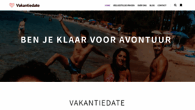 What Vakantiedate.nl website looked like in 2020 (3 years ago)