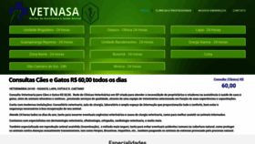 What Vetnasa.com.br website looked like in 2020 (3 years ago)