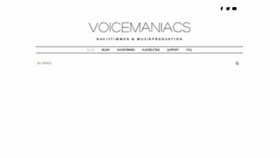What Voice-maniacs.com website looked like in 2020 (3 years ago)