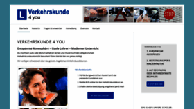 What Verkehrskunde4you.ch website looked like in 2020 (3 years ago)