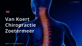What Vankoertchiropractie.nl website looked like in 2020 (3 years ago)