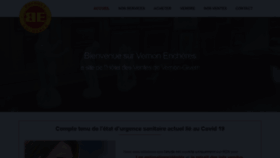 What Vernon-encheres.fr website looked like in 2020 (3 years ago)