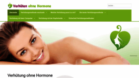 What Verhueten-ohne-hormone.de website looked like in 2020 (3 years ago)