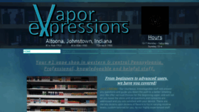 What Vaporexpressions.net website looked like in 2020 (3 years ago)