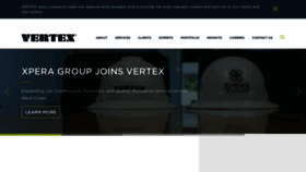 What Vertexeng.com website looked like in 2020 (3 years ago)