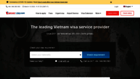 What Vietnam-visa.com website looked like in 2020 (3 years ago)