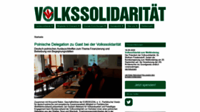 What Volkssolidaritaet.de website looked like in 2020 (3 years ago)