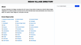 What Villageinfo.in website looked like in 2020 (3 years ago)