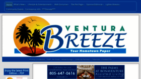 What Venturabreeze.com website looked like in 2020 (3 years ago)