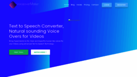 What Voiceovermaker.com website looked like in 2020 (3 years ago)