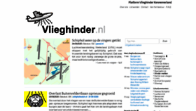What Vlieghinder.nl website looked like in 2020 (3 years ago)