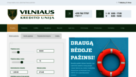 What Vilniauskreditounija.lt website looked like in 2020 (3 years ago)