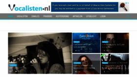 What Vocalisten.nl website looked like in 2020 (3 years ago)