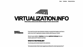 What Virtualization.info website looked like in 2020 (3 years ago)