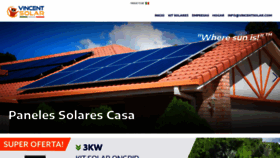 What Vincentsolar.com website looked like in 2020 (3 years ago)