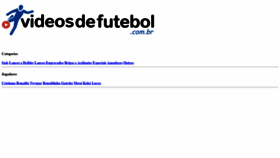 What Videosdefutebol.com.br website looked like in 2020 (3 years ago)