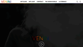 What Venini.com website looked like in 2020 (3 years ago)