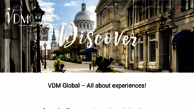 What Vdmglobal.com website looked like in 2020 (3 years ago)