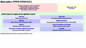 What Vitoco.cl website looked like in 2020 (3 years ago)