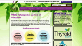 What Vitaliahealthcare.ca website looked like in 2020 (3 years ago)