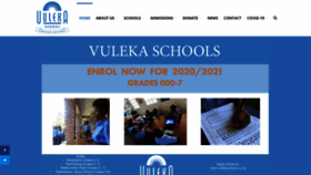 What Vulekaschool.co.za website looked like in 2020 (3 years ago)