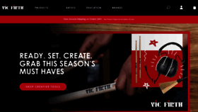 What Vicfirth.zildjian.com website looked like in 2020 (3 years ago)