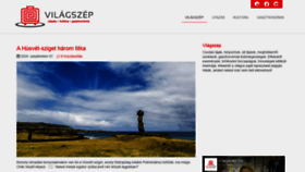 What Vilagszep.hu website looked like in 2020 (3 years ago)