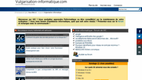 What Vulgarisation-informatique.com website looked like in 2020 (3 years ago)