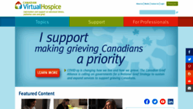 What Virtualhospice.ca website looked like in 2020 (3 years ago)