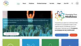 What Verenigingvoormindfulness.nl website looked like in 2020 (3 years ago)