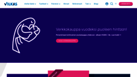 What Vilkas.fi website looked like in 2020 (3 years ago)