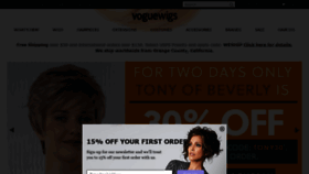 What Voguewigs.com website looked like in 2020 (3 years ago)