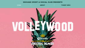 What Volleywoodchicago.com website looked like in 2020 (3 years ago)