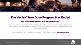 What Vectrarebate.com website looked like in 2020 (3 years ago)