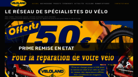 What Veloland.com website looked like in 2020 (3 years ago)