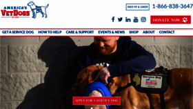 What Vetdogs.org website looked like in 2020 (3 years ago)