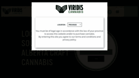 What Viridiscannabis.ca website looked like in 2020 (4 years ago)