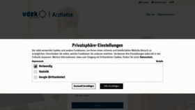What Vdek-arztlotse.de website looked like in 2020 (3 years ago)