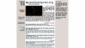 What Vanchuongviet.org website looked like in 2020 (3 years ago)