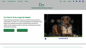 What Victoriandogrescue.org.au website looked like in 2020 (3 years ago)