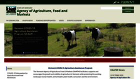 What Vermontagriculture.com website looked like in 2020 (3 years ago)