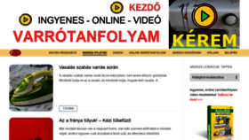 What Varrasoktatas.hu website looked like in 2020 (3 years ago)