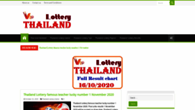 What Vipthailandlottery.com website looked like in 2020 (3 years ago)