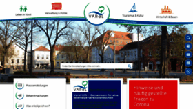 What Varel.de website looked like in 2020 (3 years ago)