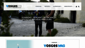What Vosges.fr website looked like in 2020 (3 years ago)