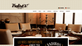What Vadiros.mx website looked like in 2020 (3 years ago)