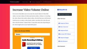 What Videolouder.com website looked like in 2020 (3 years ago)