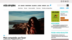 What Vidasimples.co website looked like in 2020 (4 years ago)