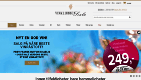 What Vinklubben.no website looked like in 2020 (3 years ago)